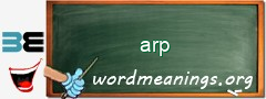 WordMeaning blackboard for arp